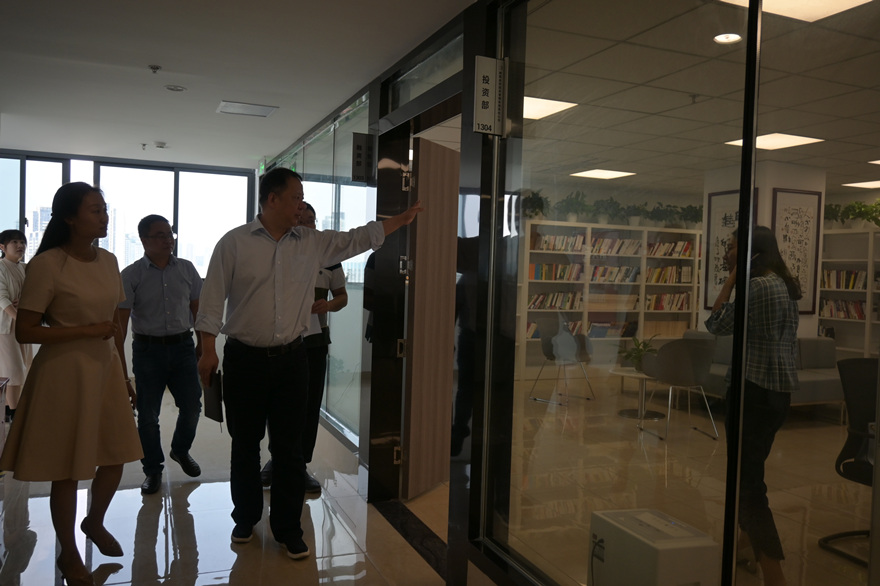 集团党委委员、副总经理王涛带队检查金控公司_副本